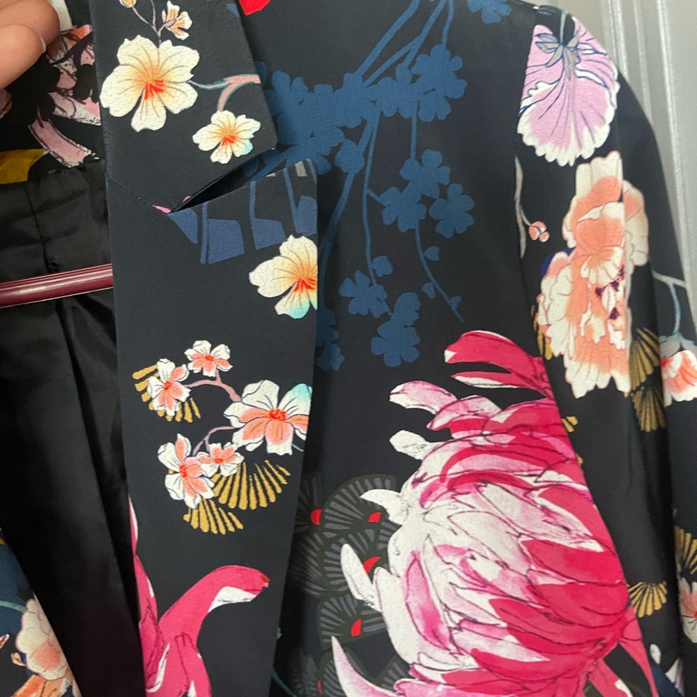 Morgan de Toi Vibrant Floral Blazer Barcelona Spain s-m - Picture 4 of 7